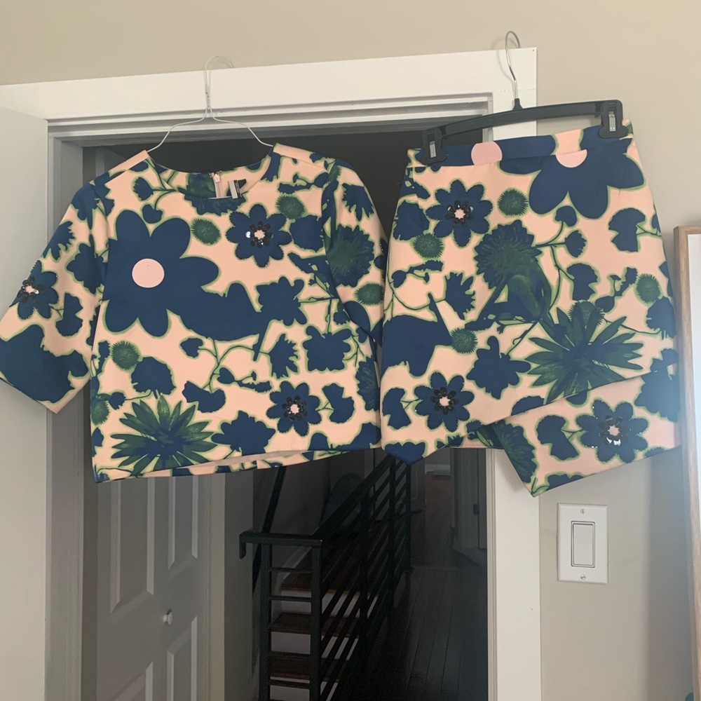 Top and skirt